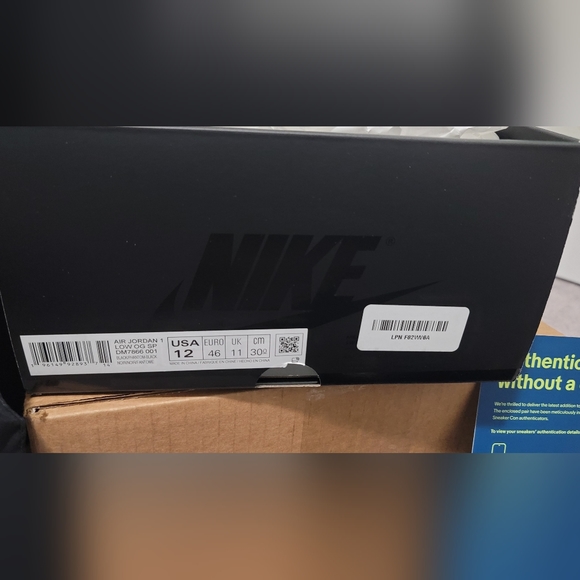 Travis Scott Air Jordan 1 Low Black Phantom Sz 12 New - Picture 8 of 9